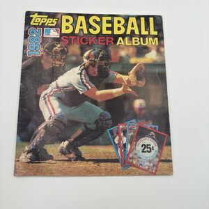 Vintage 1982 Topps Baseball Sticker Album, Few Stickers